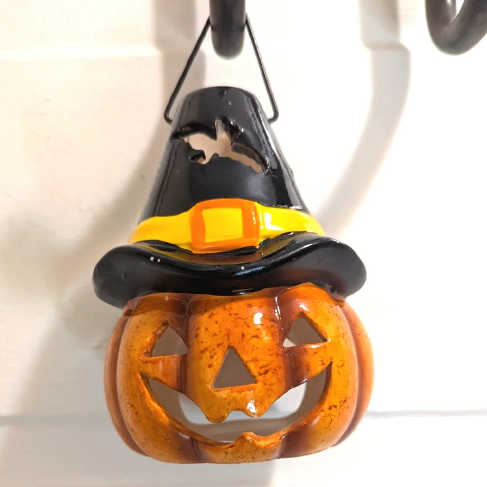 Halloween Pumpkin Candle Holder